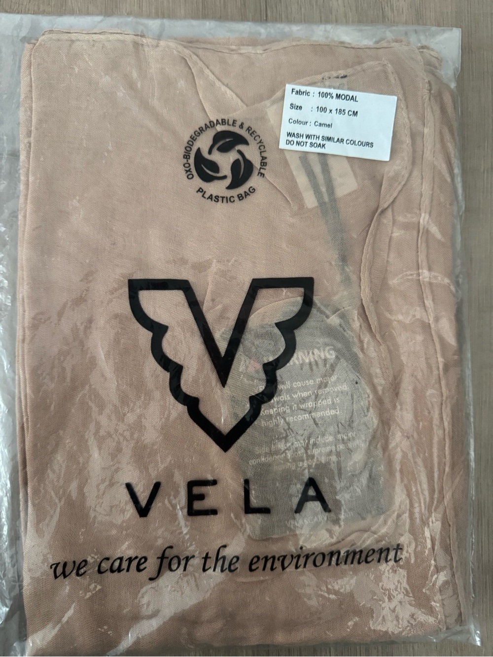 VELA Women's Modal Scarf - Camel